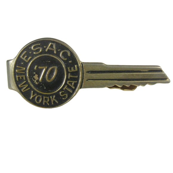 Unbranded Other - Balfour EASC New York StateTie Clip Bar Goldtone Vintage Art Deco 1.7 inches